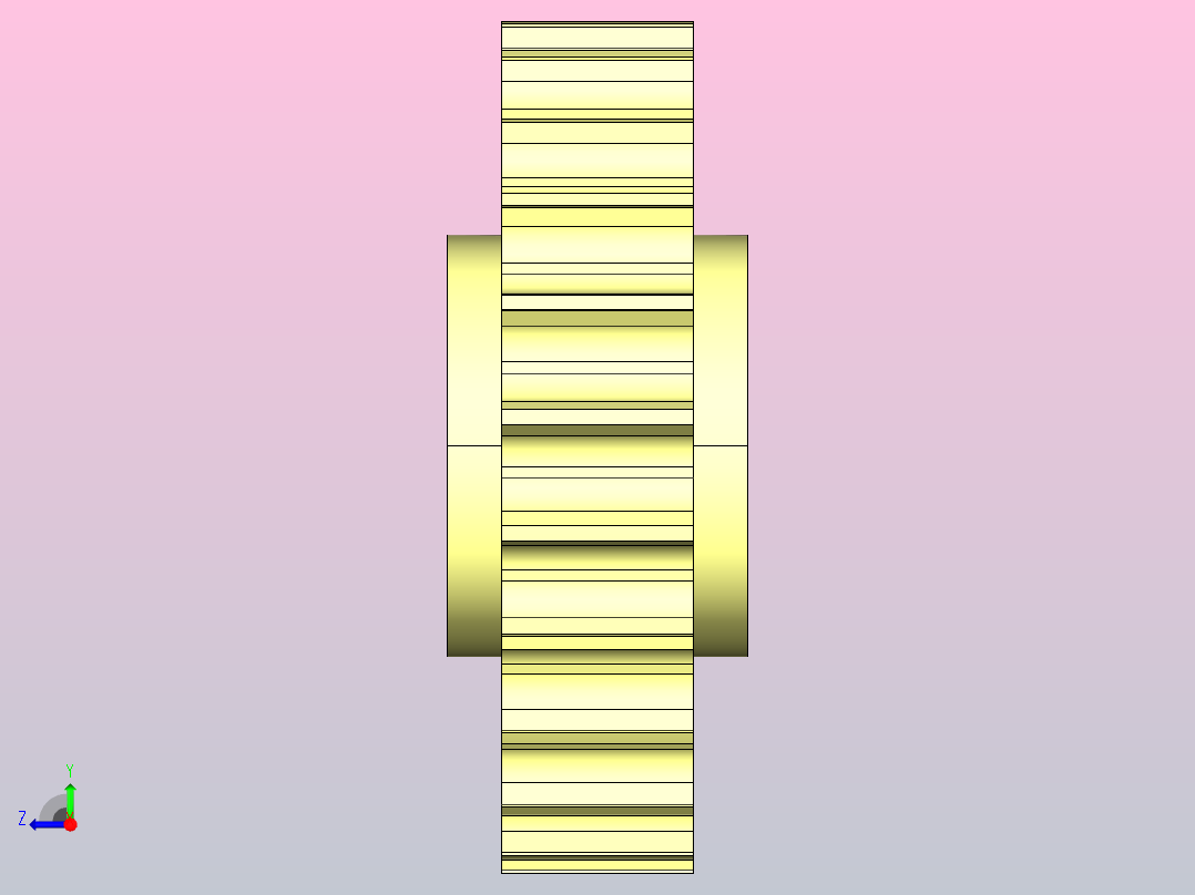 JI 881-23T-R25-C1 881系列机加工被动轮右视图