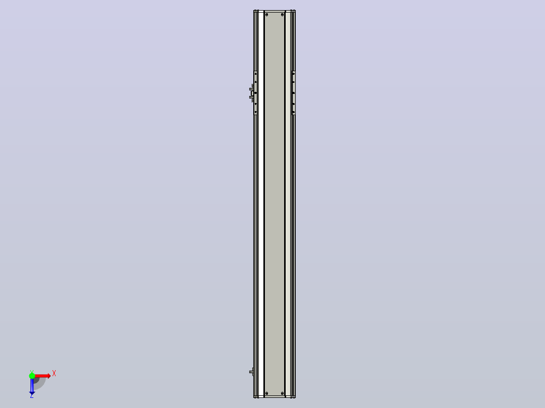 SYS14-850-M-200W滚珠花健、支撑座、滚珠丝杠、交叉导轨、直线模组.STEP俯视图