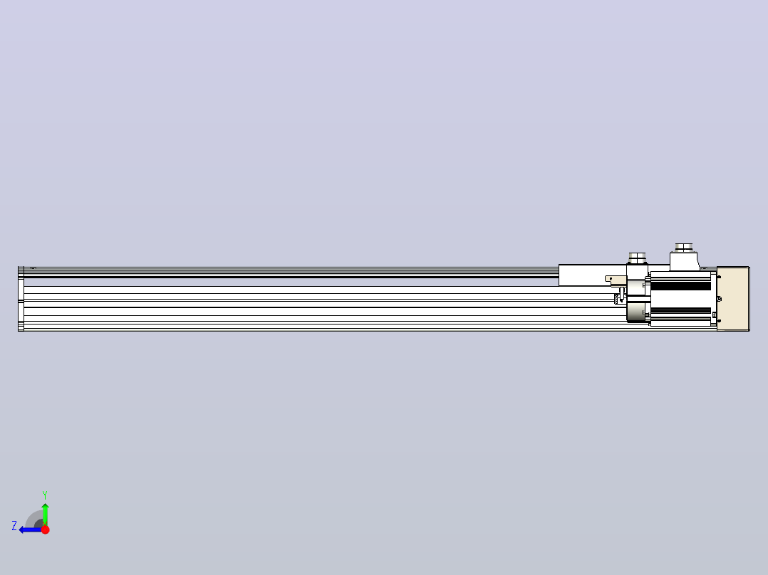 日规模组半封闭丝杆TPA-HNR-220D-3210C-L900-ML-C-P1K-N3右视图