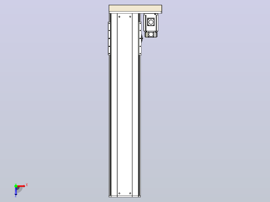 日规模组半封闭丝杆TPA-HNR-220D-3210C-L900-ML-C-P1K-N3俯视图