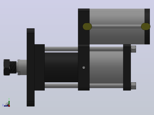 MPT-15T系列标准型[MPT-125-50-5-15T-M1-S2-0°]气压增压缸右视缩略图