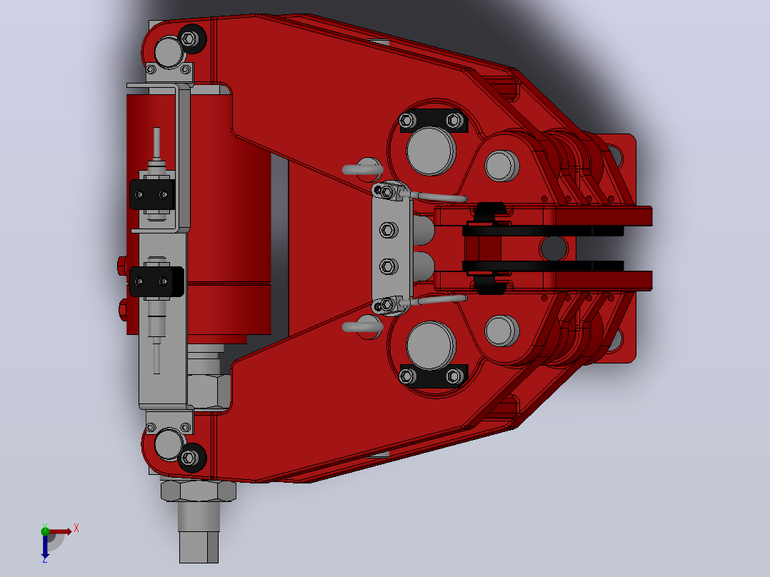 SBD-A安全制动器_SBD200-A-1000×25ⅡRL.WL.CL俯视图