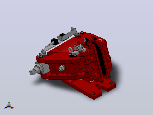 SBD-A安全制动器_SBD200-A-1000×25ⅡRL.WL.CL正等轴测缩略图