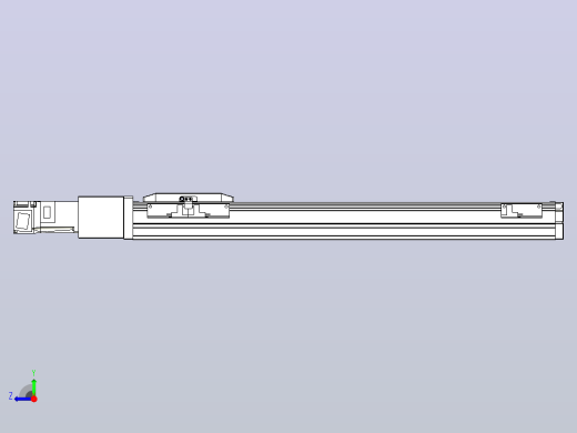 滚珠丝杠直线轴内置导轨TPA-GCR-50-1210C-L400-M-M10-N3右视缩略图