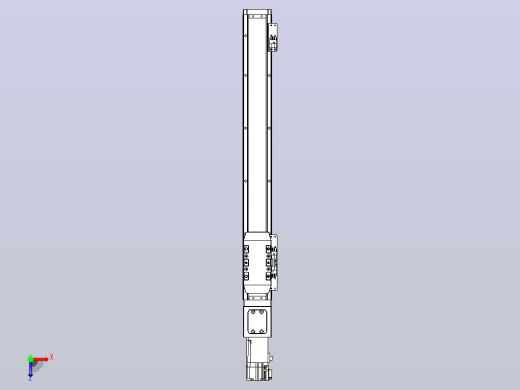 滚珠丝杠直线轴内置导轨TPA-GCR-50-1210C-L400-M-M10-N3俯视缩略图