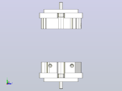 同步器轴罩壳组件 KLE 6 系列 60x60_同步器轴罩壳组件 KLE 6 系列 60x60左视缩略图
