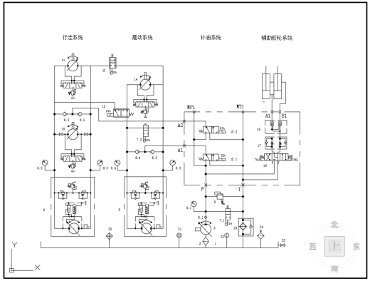 YZ18GD压路机行走液压系统设计（SW+CAD+说明书）缩略图