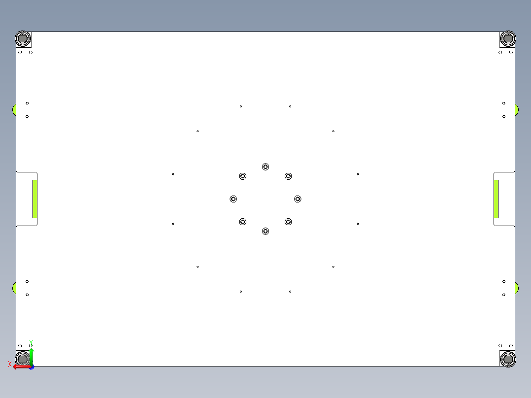 双层回转托盘后视图
