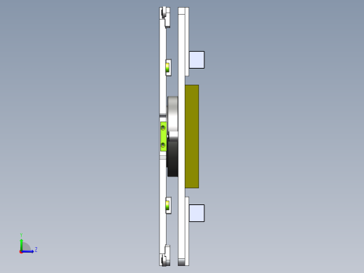 双层回转托盘左视缩略图