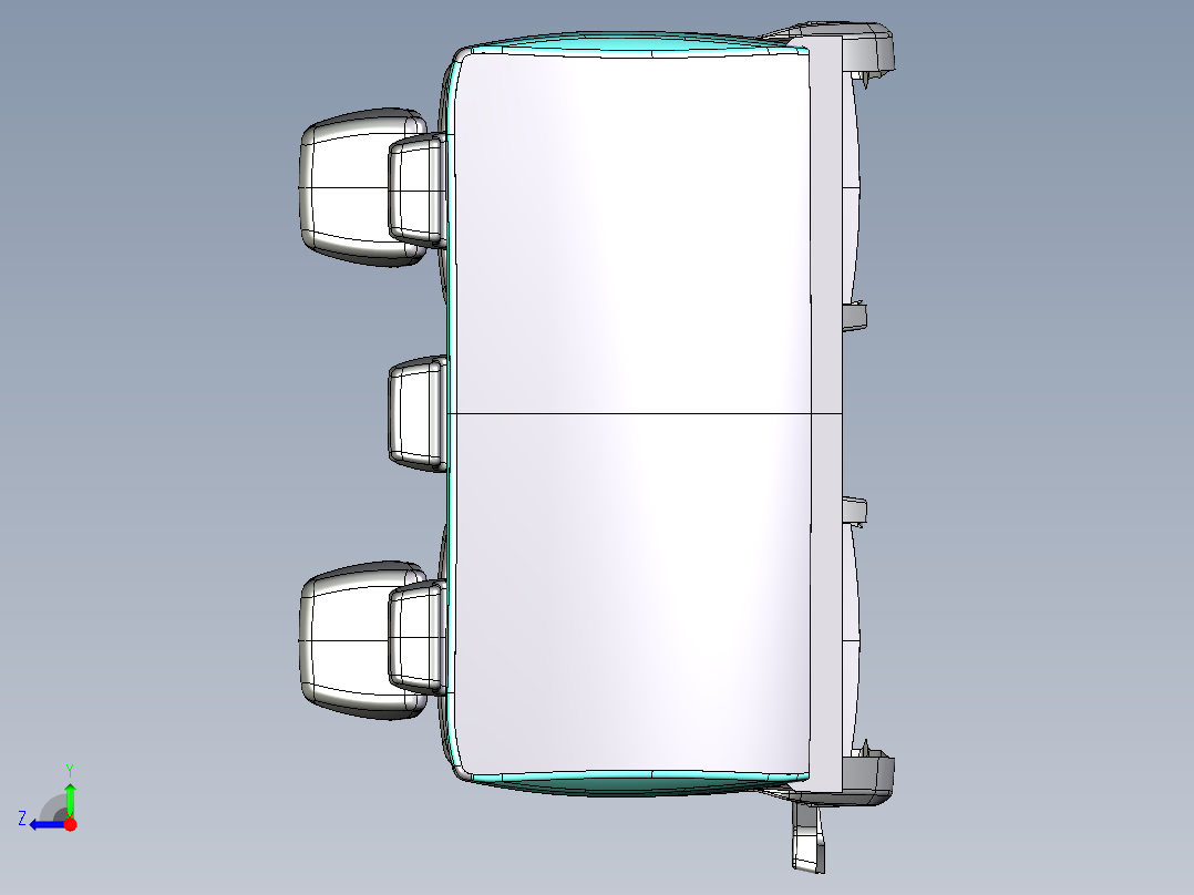 SUV轿车座椅布局结构右视图