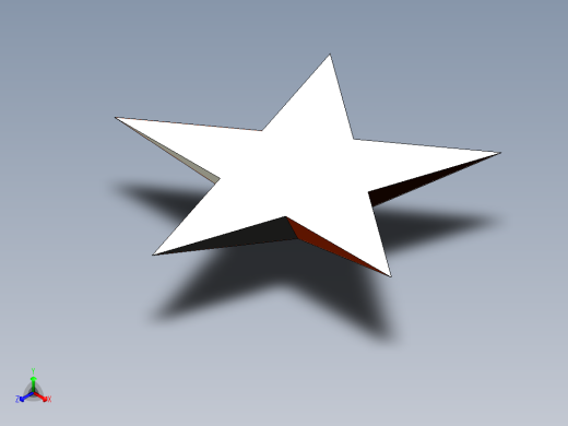 五角星建模