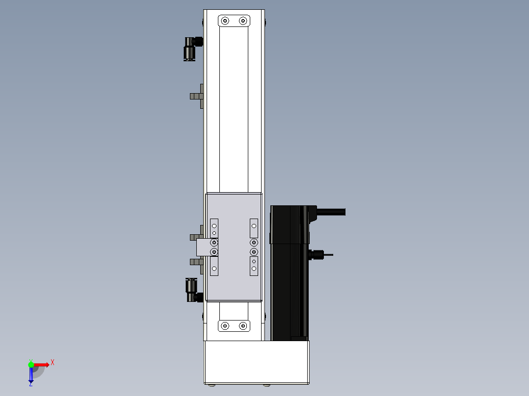 Toyo东佑达直线模组-ECH6-150-BL+煞車-M5俯视图