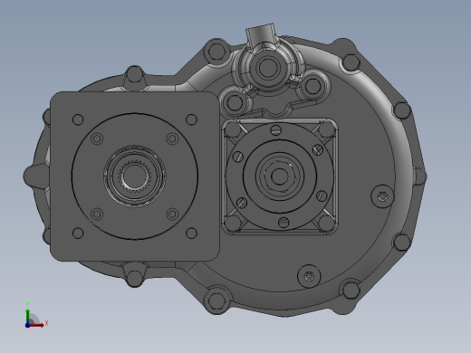双速齿轮箱3D模型图纸 STP格式
