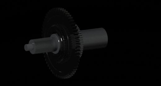 双速齿轮箱3D模型图纸 STP格式缩略图
