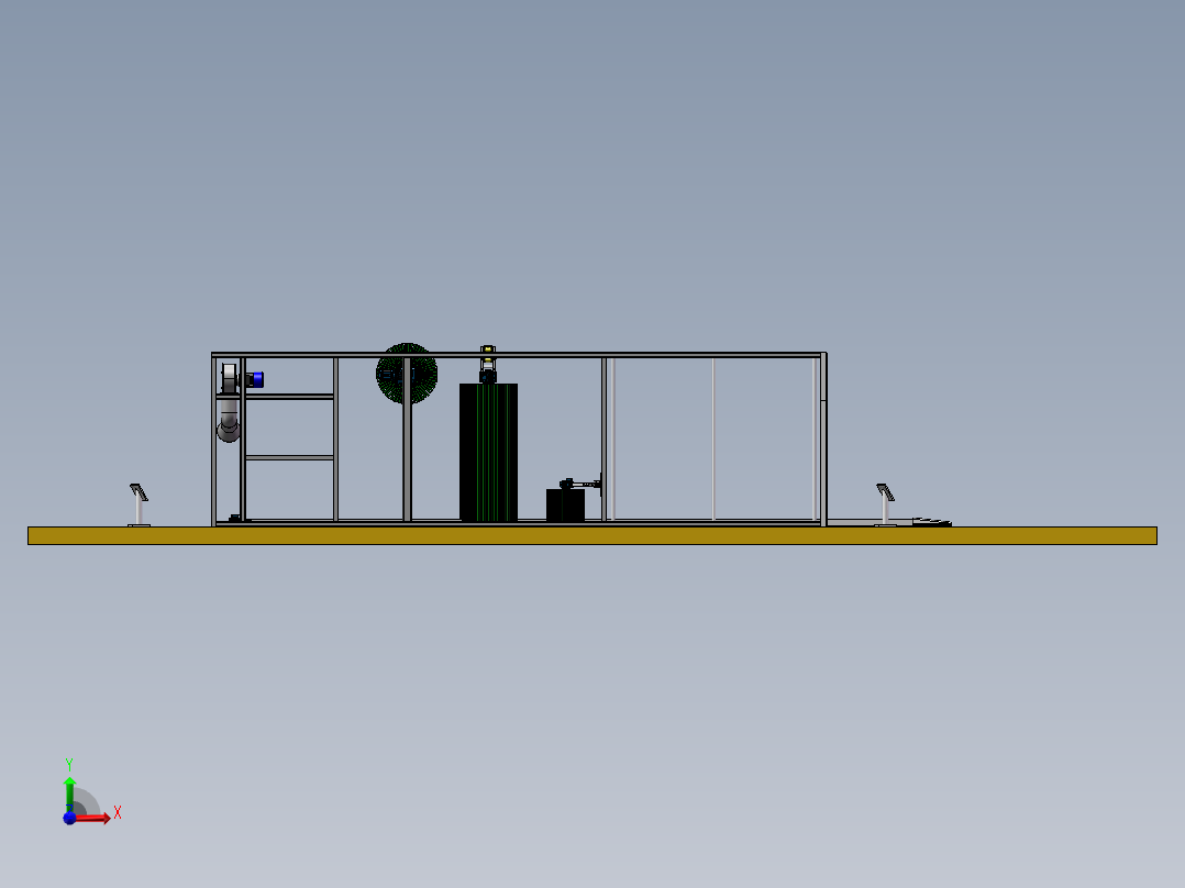 自动洗车机前视图