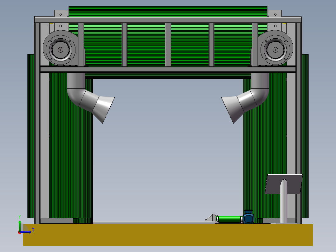 自动洗车机左视图