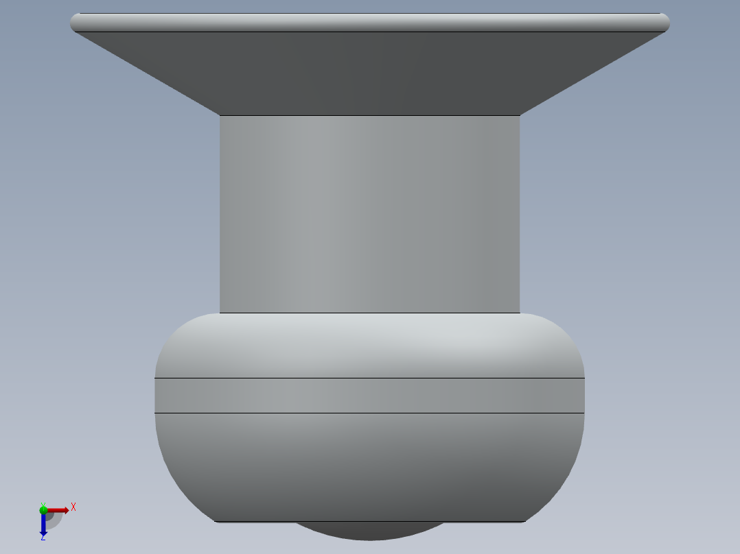 带拉断芯轴和沉头的开口盲铆钉俯视图