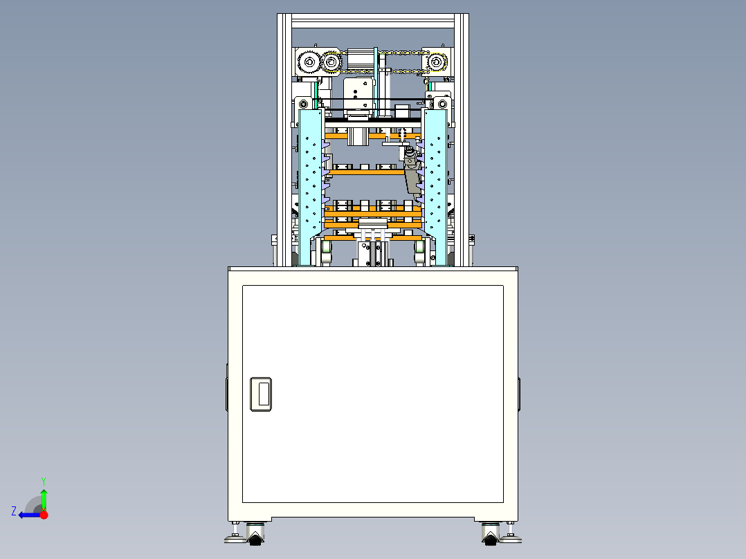 自动上下料PCB板点焊设备模型资料右视图