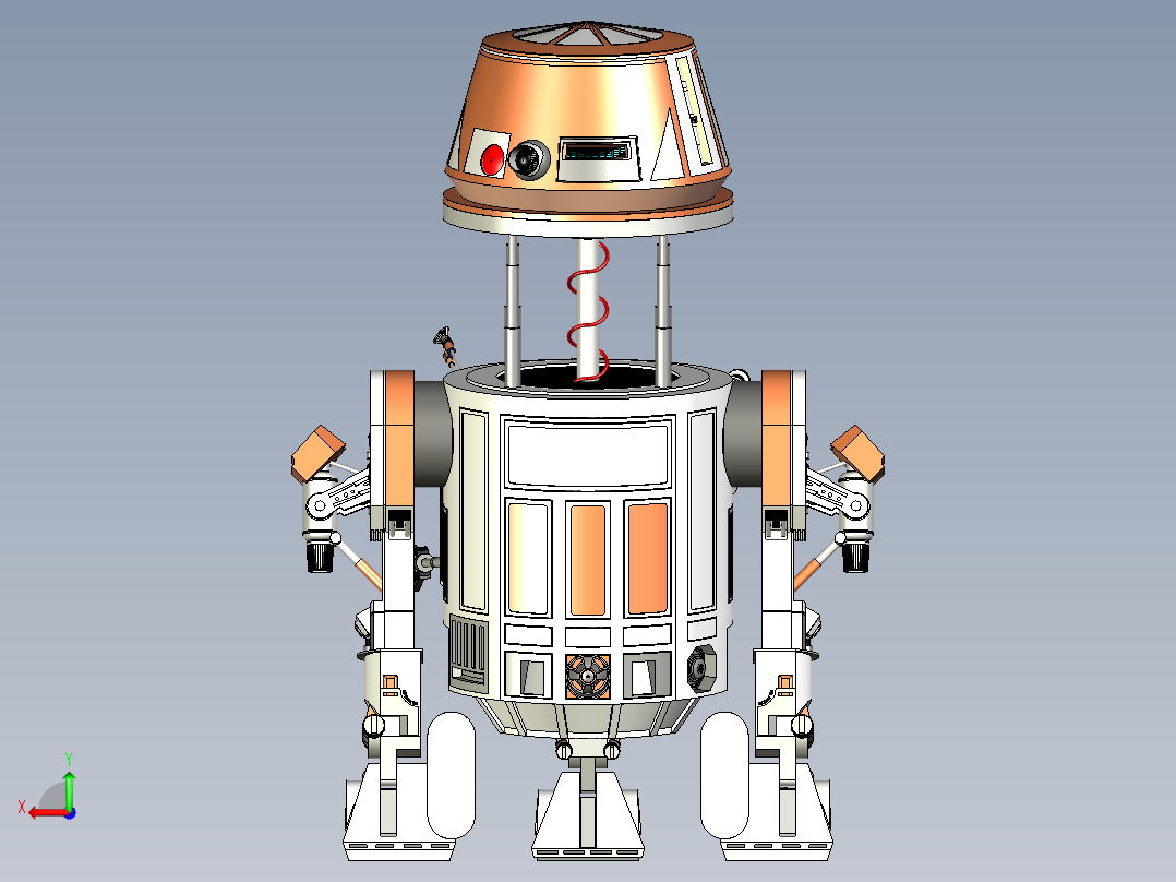 带配置器的R6T6机器人后视图