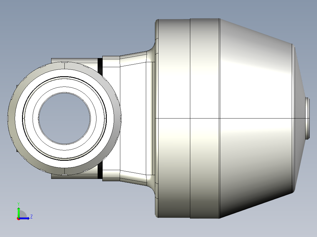3DKMUICCP NC 气动隔膜阀，常闭，女性联盟结束，公制系列聚氯乙烯左视图