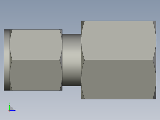 卡套式工业通用硬管接头8-8_gbu-s左视缩略图