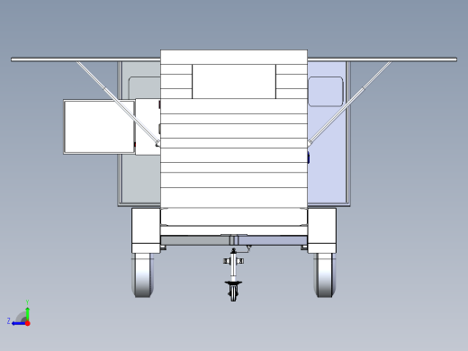 移动加油车三维模型右视缩略图