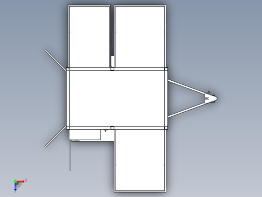 移动加油车三维模型俯视缩略图