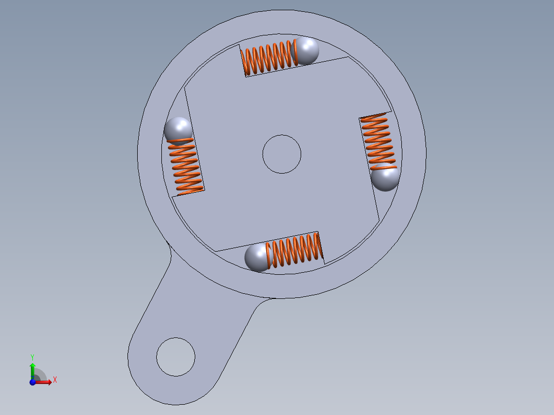 S44 防倒转离合器前视图