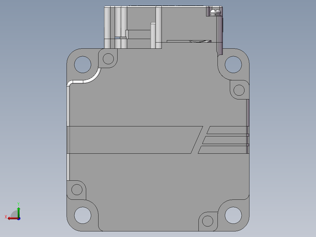 汇川伺服电机-MS1H1-40B30CB-(A)334Z（400W绝对值低惯量带抱闸）后视图