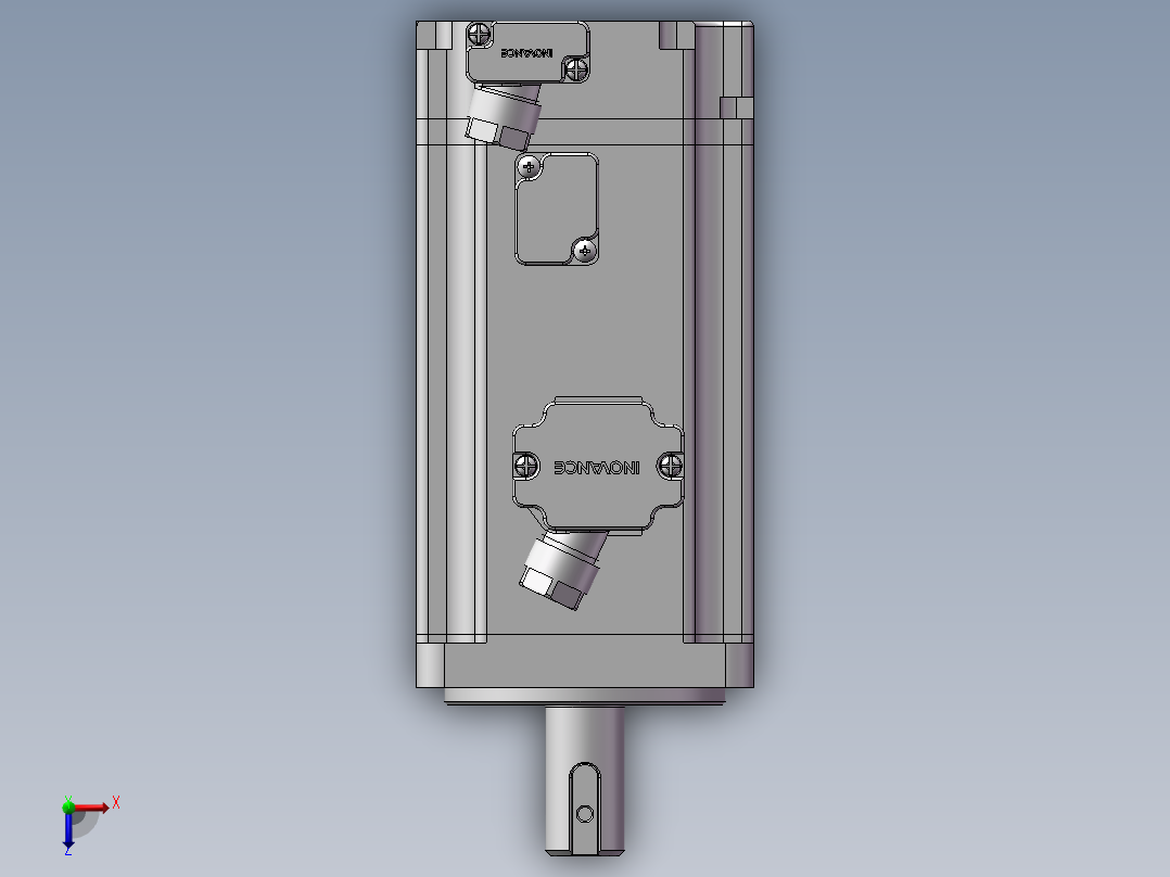 汇川伺服电机-MS1H1-40B30CB-(A)334Z（400W绝对值低惯量带抱闸）俯视图