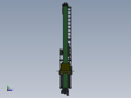 仓库堆垛机SW原格式3D图纸 G486左视缩略图