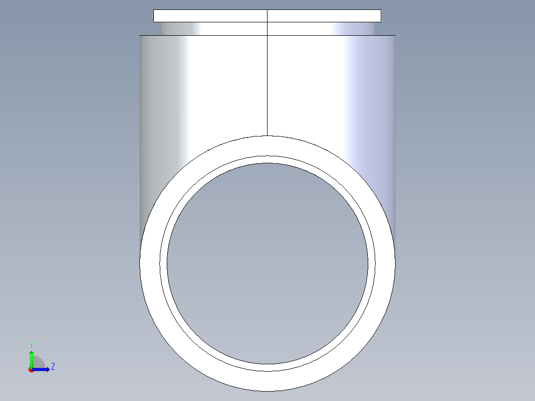 船舶管路系统SeaCor_Molded_ReducingTee_SxSxS_37J201339_3in x 2.5in左视图