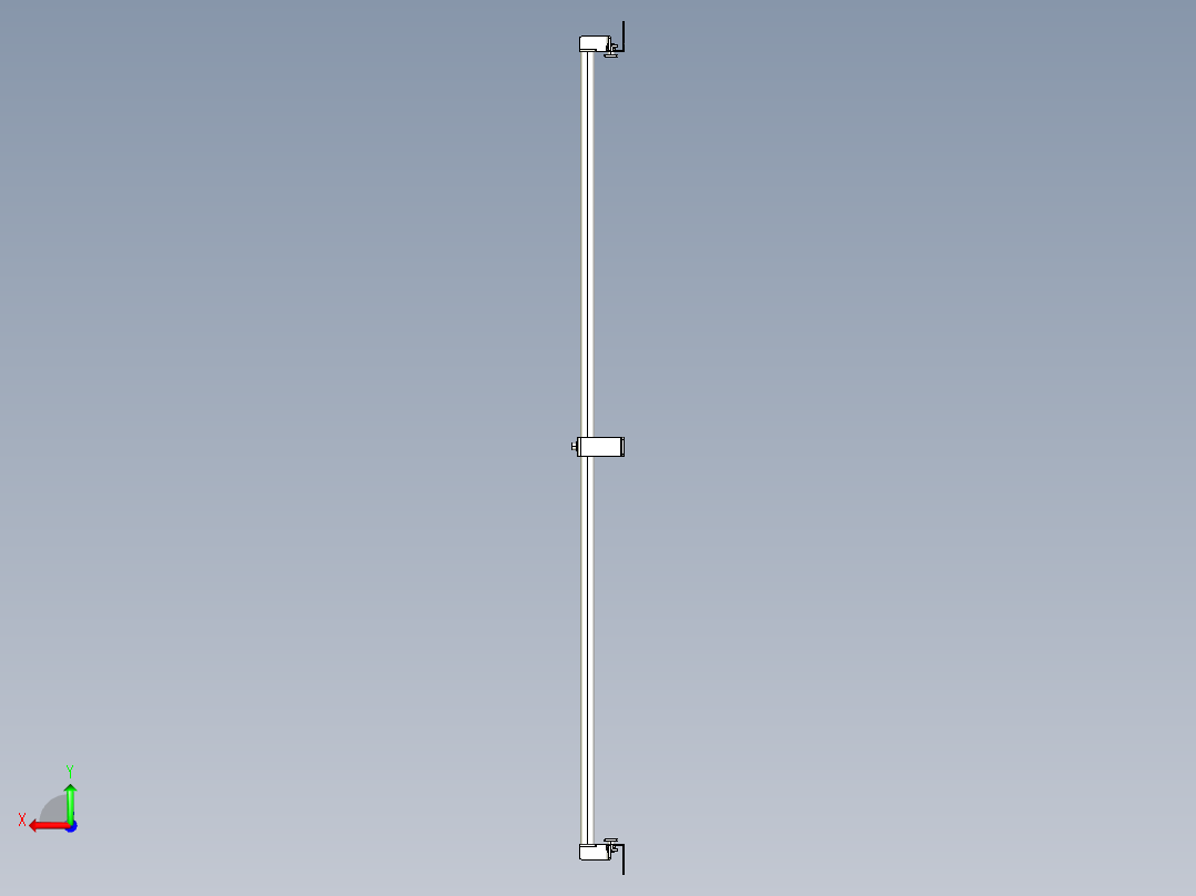 基恩士SL-JB103_side-mount_kc图纸模型后视图