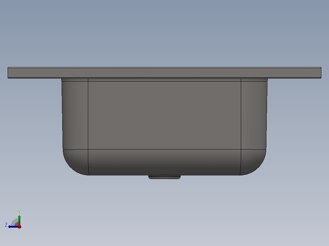 水槽、不锈钢水槽(132)右视图