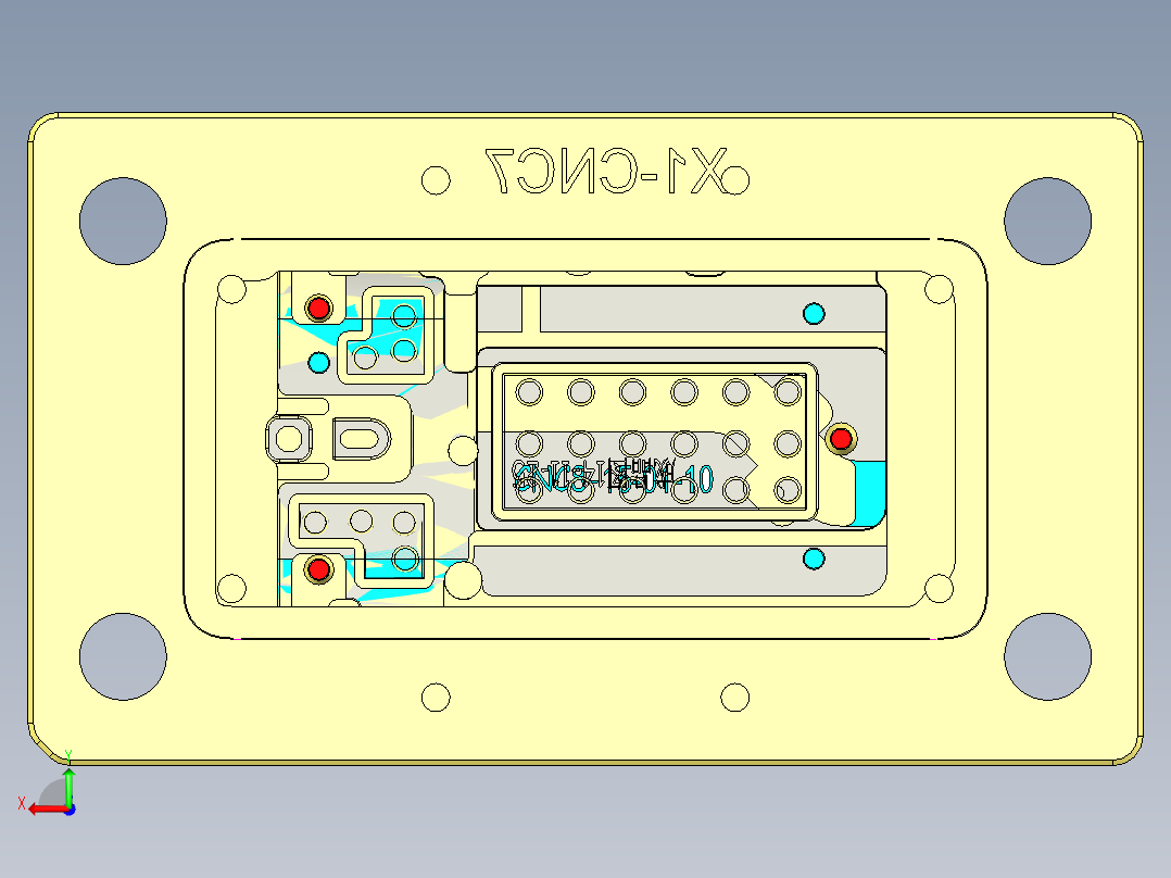 X1-笔记本CNC工装夹具三维模型CNC8-0112后视图