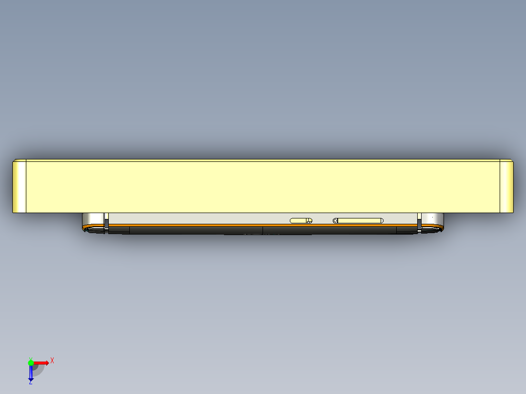 X1-笔记本CNC工装夹具三维模型CNC8-0112俯视图