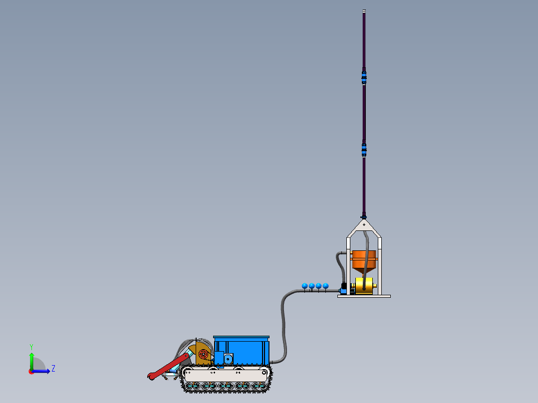深海采矿车sw18可编辑左视图