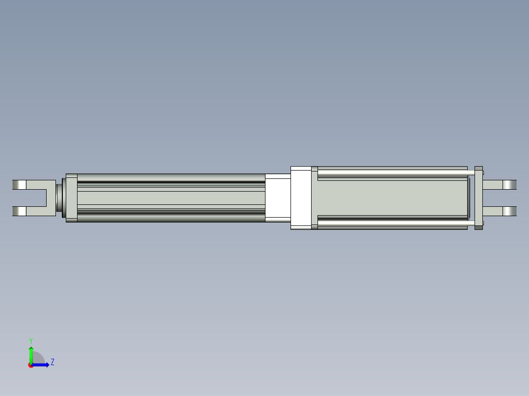 直联式电动缸G-210431左视图