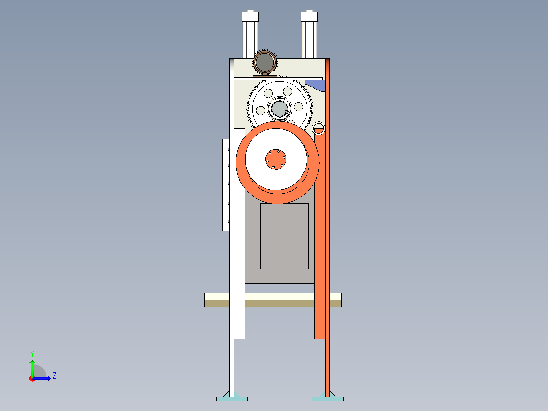 B3003475-压力机 80 吨左视图