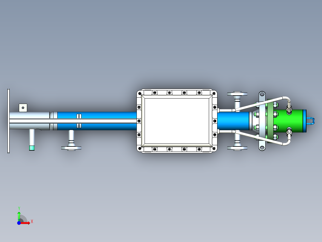B3003485-立式热交换器 6千瓦 400伏前视图