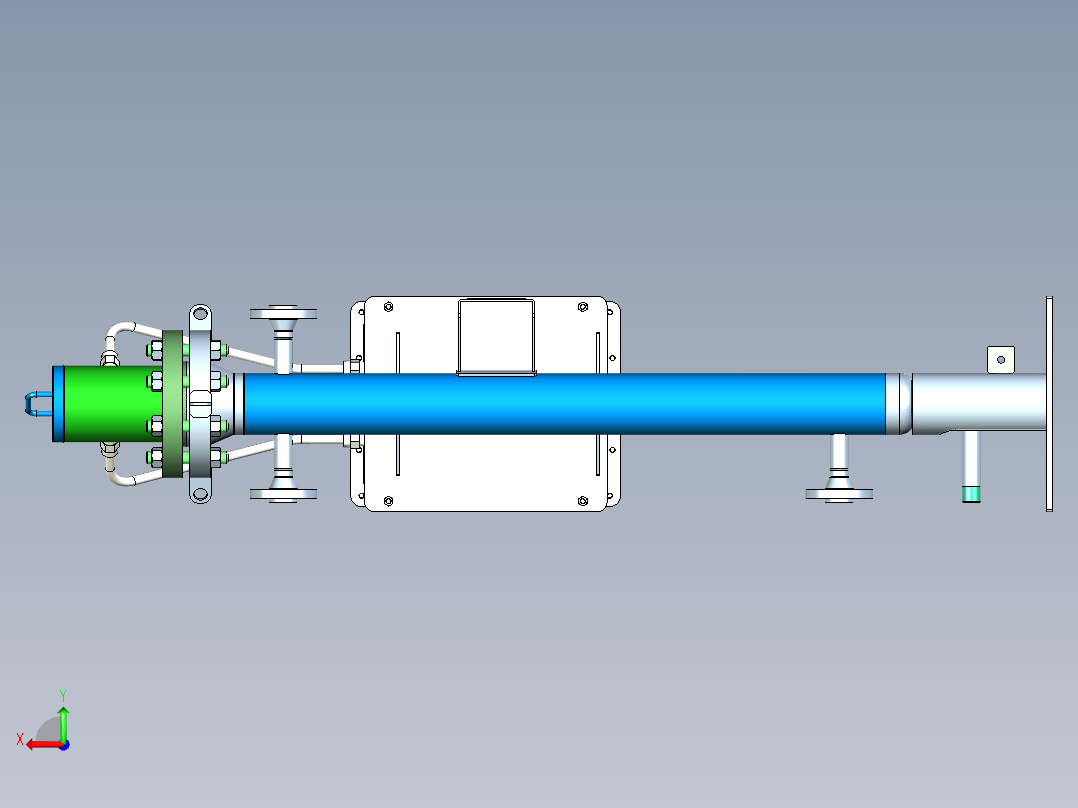 B3003485-立式热交换器 6千瓦 400伏后视图