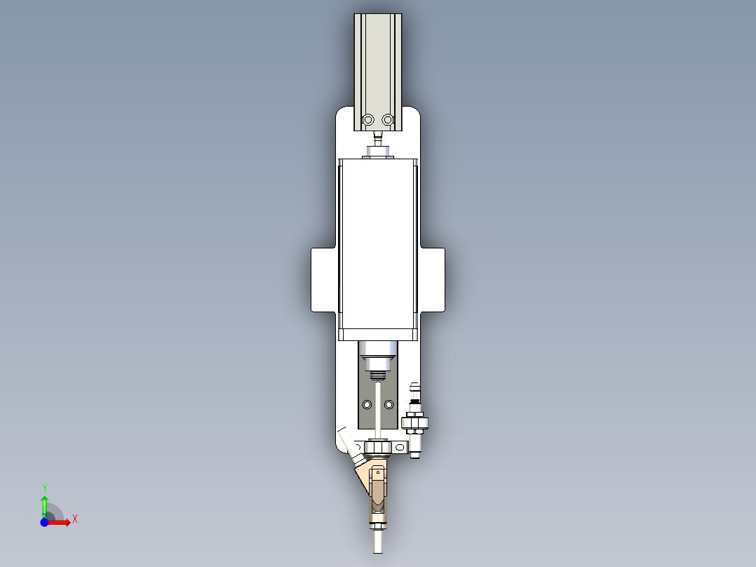 螺丝批头组件前视图