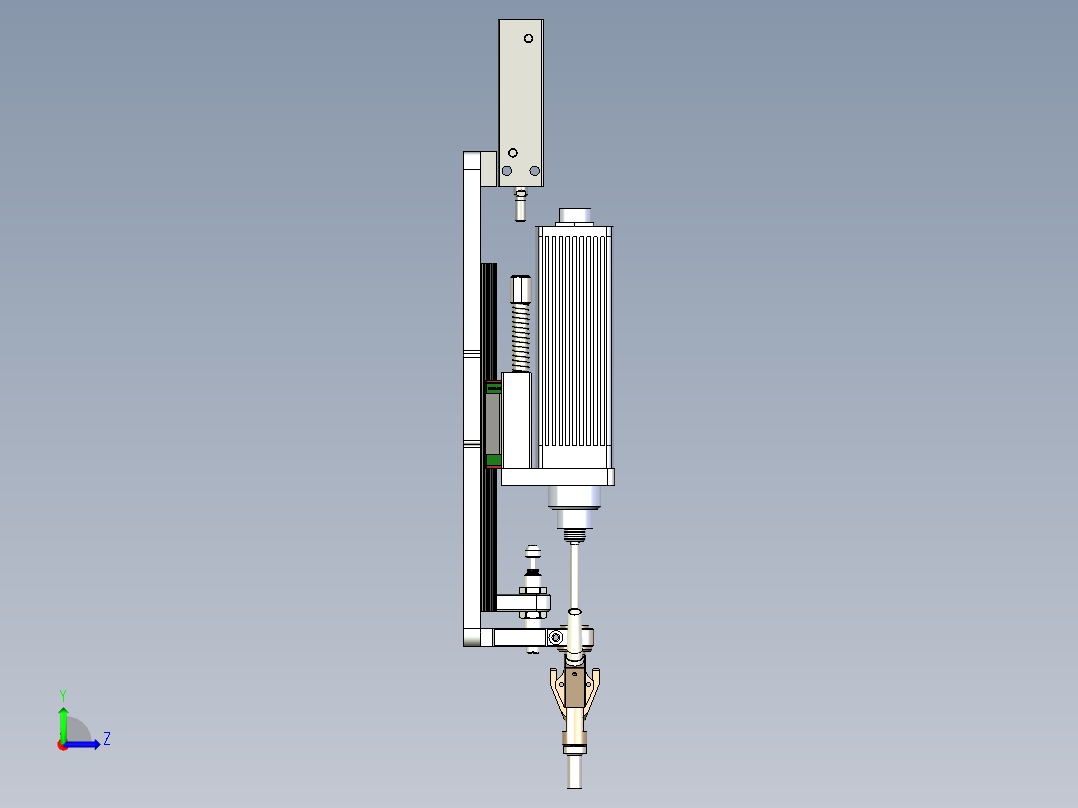 螺丝批头组件左视图