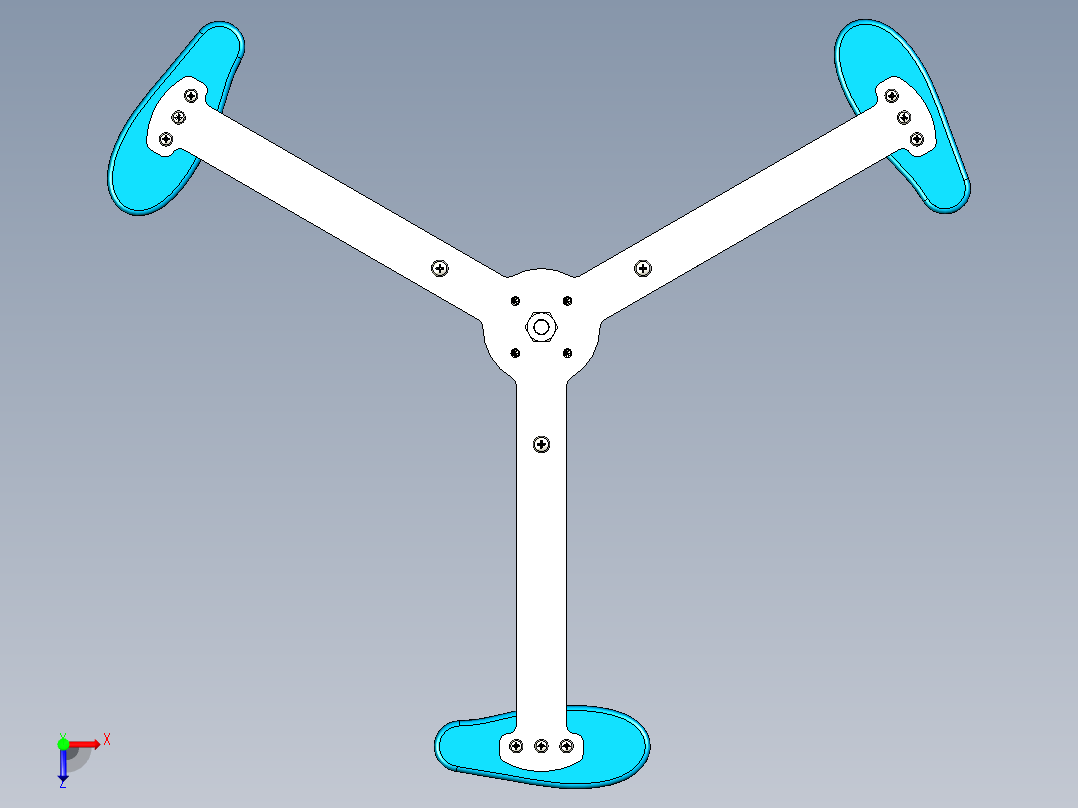 Darrius 垂直叶片风力发电机。俯视图