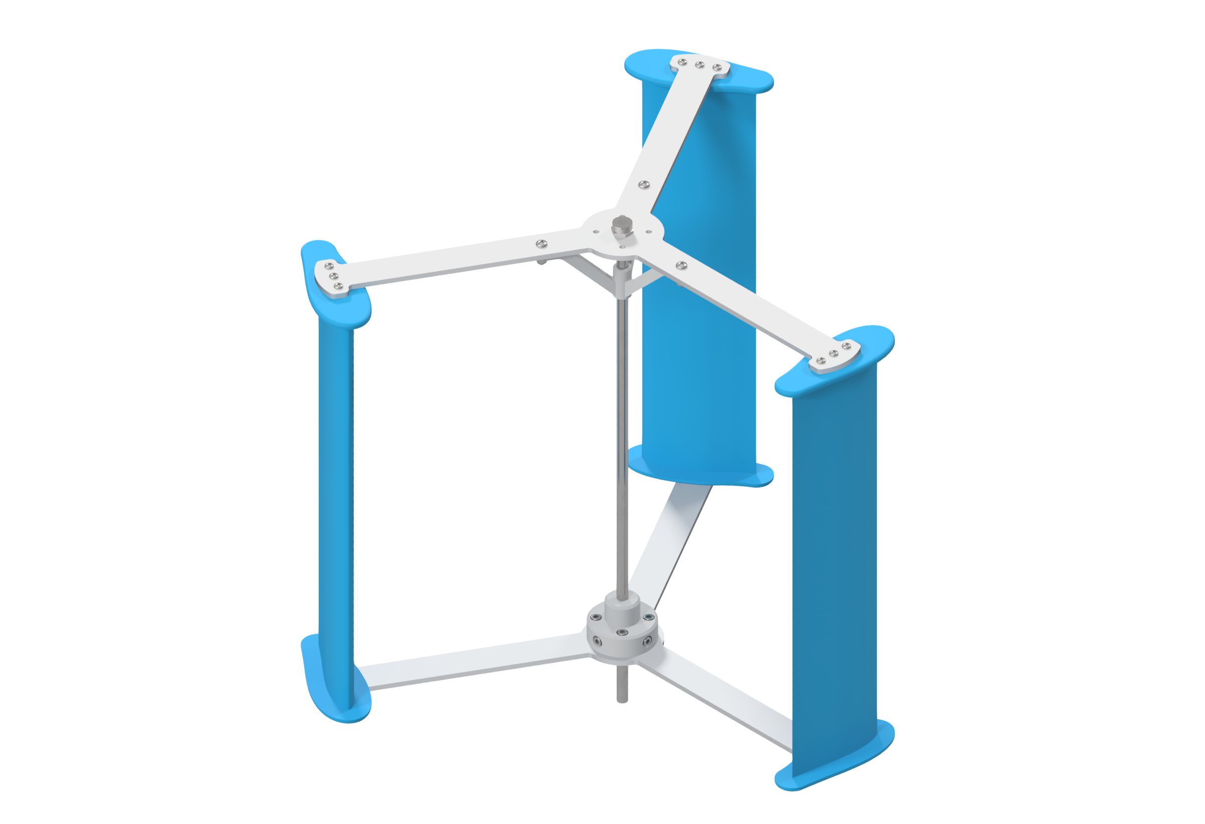 Darrius 垂直叶片风力发电机。