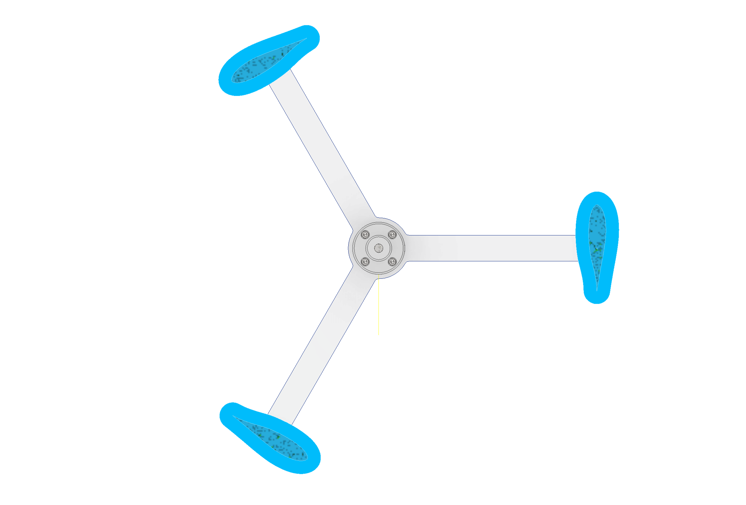 Darrius 垂直叶片风力发电机。