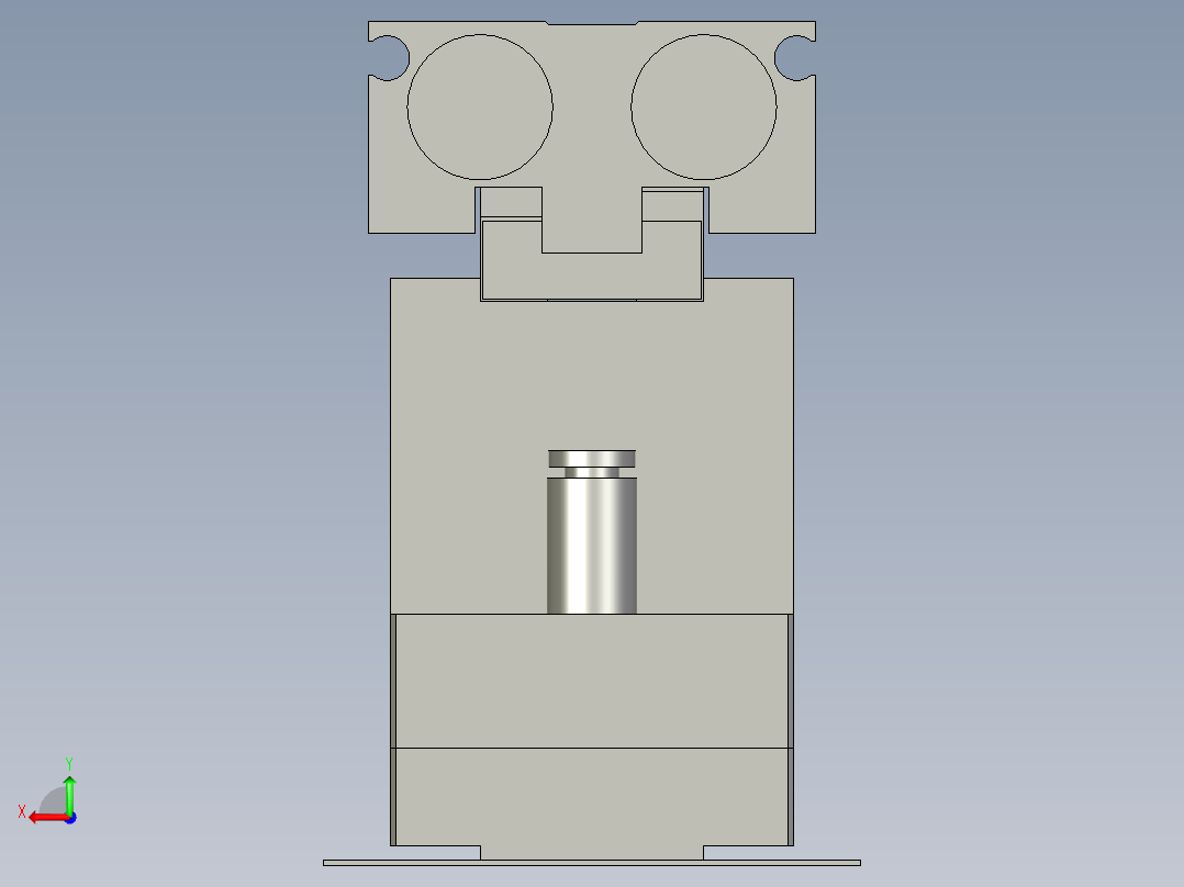 SMC分胶气缸MHF2-12D2-n2改f0后视图