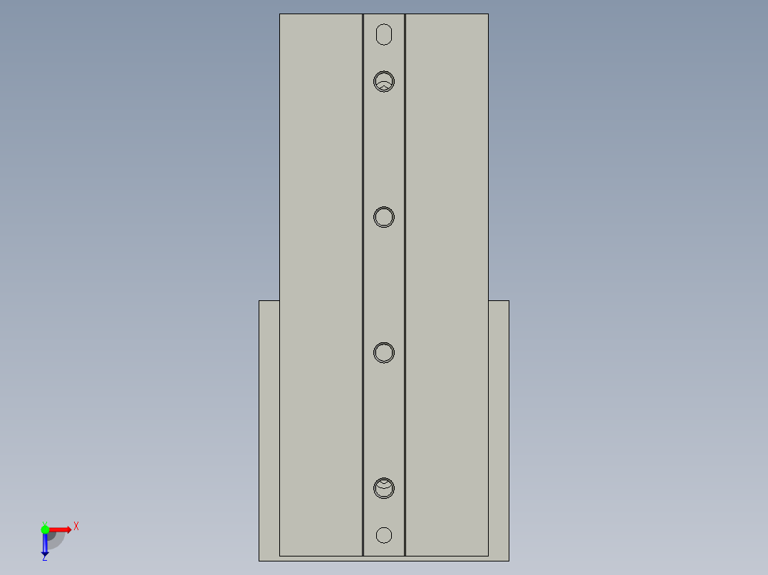 SMC分胶气缸MHF2-12D2-n2改f0俯视图