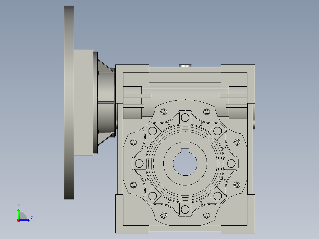 NMRV063-15B3-71B14_减速机_063左视图
