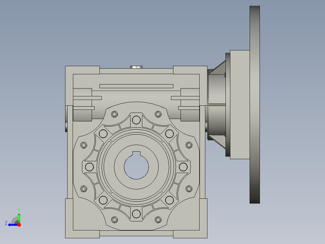 NMRV063-15B3-71B14_减速机_063右视图